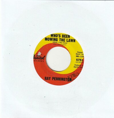 Ray Pennington - Who's Been Mowing The Lawn + I Don't Feel At Home (Vinylsingle)