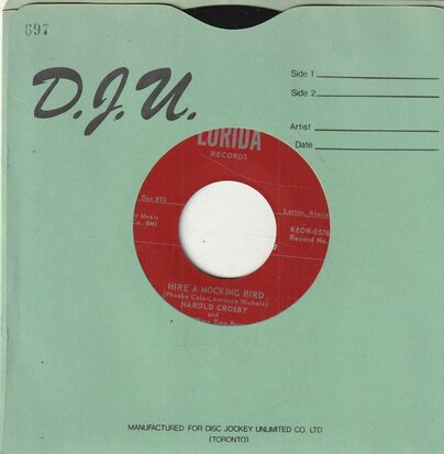 Harold Crosby - Hire A Mocking Bird + The Bastille Blues (Vinylsingle)