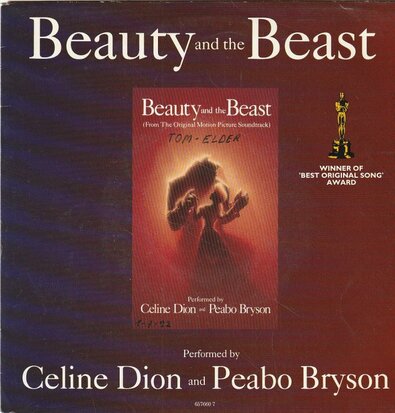 Celine Dion - Beauty and the beast + The beast lets Belle go (Vinylsingle)