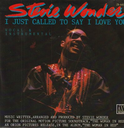 Stevie Wonder - I just called to say I love you + (instr.) (Vinylsingle)