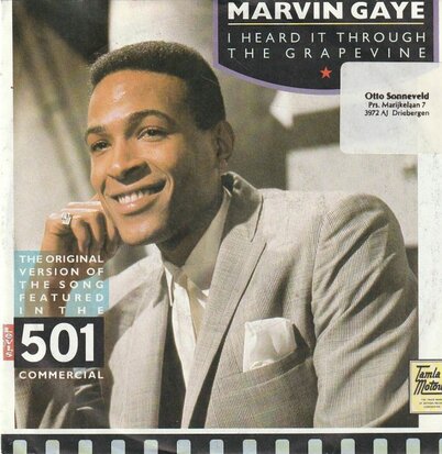 Marvin Gaye - I heard it through the grapevine + Can I get a witness (Vinylsingle)