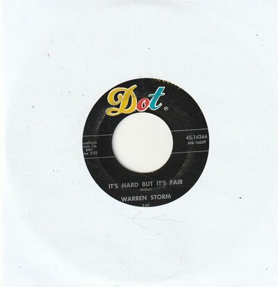 Warren Storm - It's Hard But It's Fair + Take These Chains From My Heart (Vinylsingle)