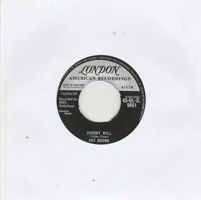 Pat Boone - Johhny Will + Just let me dream (Vinylsingle)