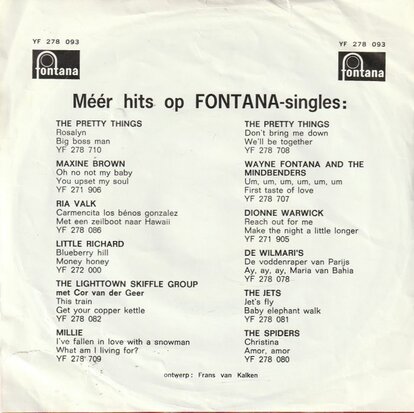 Rein de Vries - Patsy + Teenage meisje (Vinylsingle)