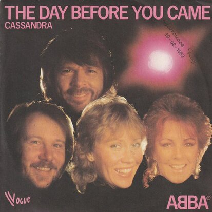 Abba - The day before you came + Casandra (Vinylsingle)