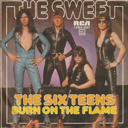 Sweet - Six teens + Burn on the flame (Vinylsingle)