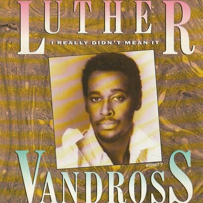 Luther Vandross - I Really Didn't Mean It + (Instrumental Version) (Vinylsingle)