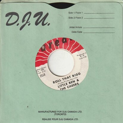 Little Ben & The Cheers - Beggar Of Love + Roll That Rigg (Vinylsingle)