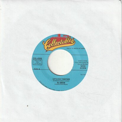 Al Green - Let's Stay Together + I've never found a girl (Vinylsingle)