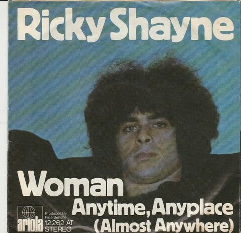 Ricky Shayne - Woman + Anytime, Anyplace (Vinylsingle)