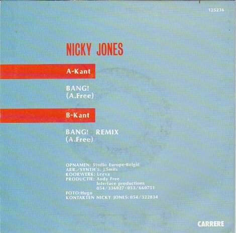 Nicky Jones - Bang + (remix) (Vinylsingle)