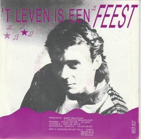 Peter Tally - T Leven Is Een Feest + (instrumentaal) (Vinylsingle)