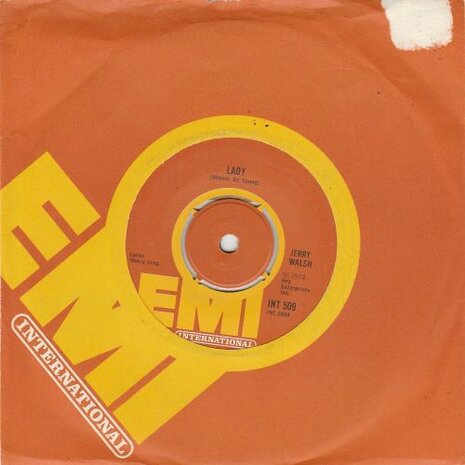 Jerry Walsh - Lady + Longfellow Serenade (Vinylsingle)