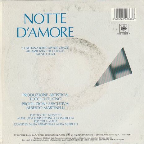 Fausto Leali - Io Amo + Notte D'Amore (Vinylsingle)