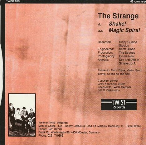 The Strange - Shake! + Magic Spiral (Vinylsingle)