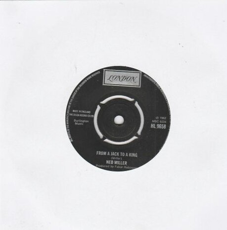 Ned Miller - From a jack to a king + Parade of broken heart (Vinylsingle)