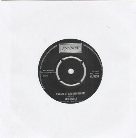 Ned Miller - From a jack to a king + Parade of broken heart (Vinylsingle)