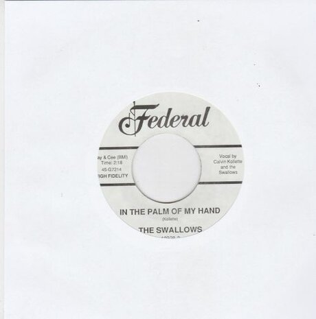 Swallows - In The Palm Of My Hand + Rock-A-Bye Baby Rock (Vinylsingle)