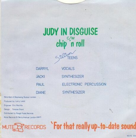 Silicon Teens - Judy In Disguise + Chip 'N Roll (Vinylsingle)