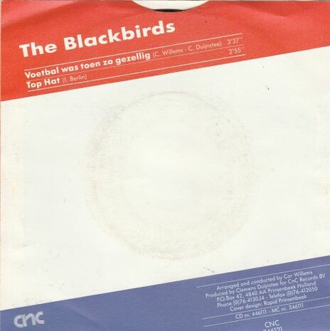 The Blackbirds - Voetbal Was Toen Zo Gezellig + Top Hat (Vinylsingle)