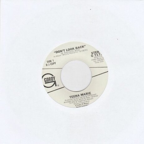 Teena Marie - Don't Look Back (Vinylsingle)