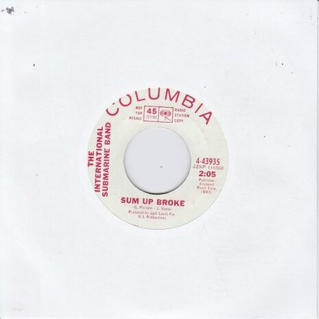 International Submarine Band - Sum Up Broke + One Day Week (Vinylsingle)