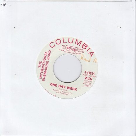 International Submarine Band - Sum Up Broke + One Day Week (Vinylsingle)