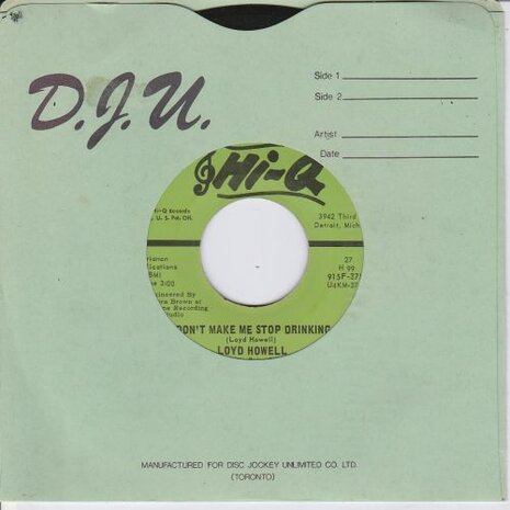 Loyd Howell - Don't Make Me Stop Drinking + Truck Driving Jack (Vinylsingle)