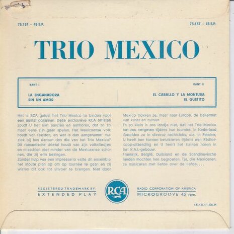 Trio Mexico - This is Mexico (EP) (Vinylsingle)