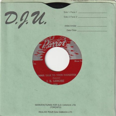 J.B. Lenore - Mamma Talk To Your Daughter + Man Watch Your Woman (Vinylsingle)