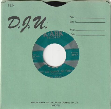 Jerry Clayton - Not at ounce of truth + Gonna get my hair cut (Vinylsingle)