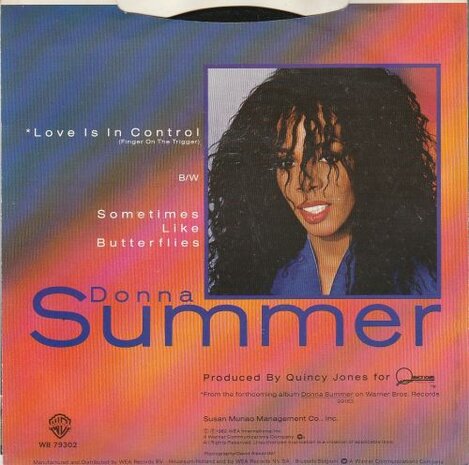 Donna Summer - Love is in control + Sometimes like butterflies (Vinylsingle)