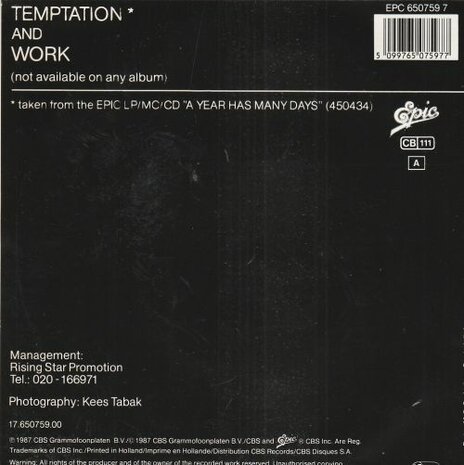 Richenel - Temptation + Work (Vinylsingle)