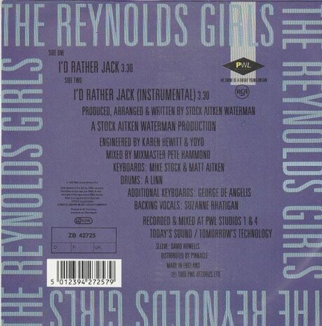 Reynolds Girls - I's rather jack + (instr.) (Vinylsingle)