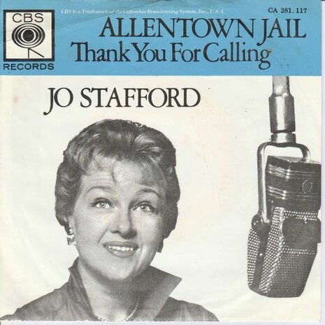 Jo Stafford - Allentown Jail + Thank you for calling (Vinylsingle)