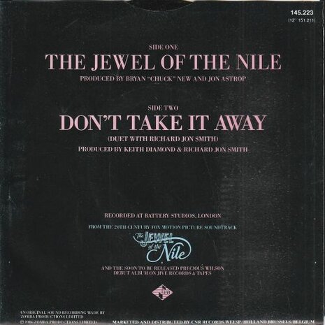 Precious Wilson - Jewel of the nile + Don't take it away (Vinylsingle)