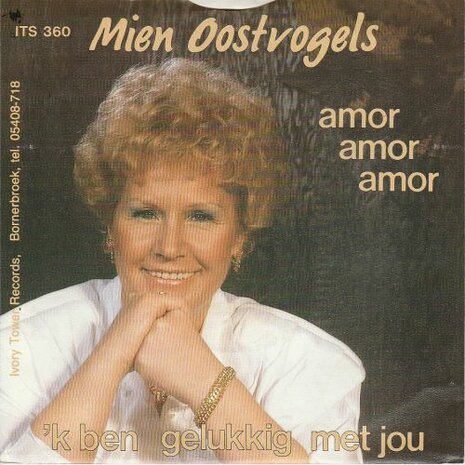 Mien Oostvogels - Amor amor amor + Ik ben gelukkig met jou (Vinylsingle)