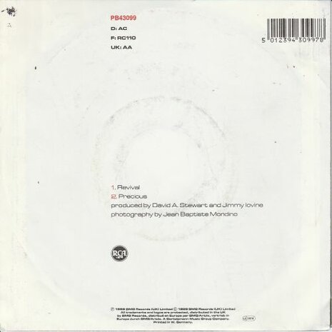 Eurythmics - Revival + Precious (Vinylsingle)