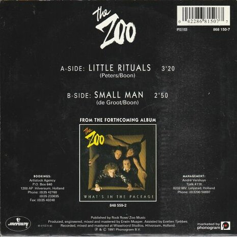 The Zoo - Little rituals + Small man (Vinylsingle)