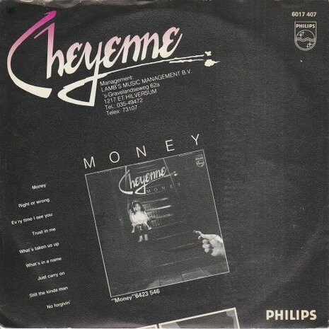 Cheyenne - Ev'ry time I see you + Right or wrong (Vinylsingle)