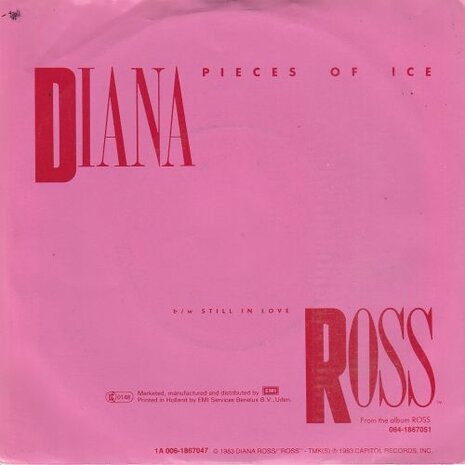 Diana Ross - Pieces of ice + Still in love (Vinylsingle)