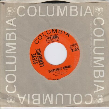 Steve Lawrence - Everybody Knows + One Love Too Late (Vinylsingle)