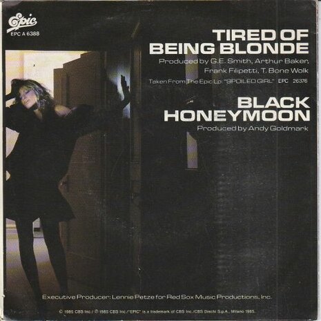 Carly Simon - Tired Of Being Blonde + Black Honeymoon (Vinylsingle)