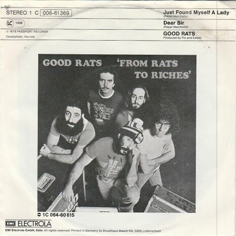 Good Rats - Just Found Me A Lady + Dear Sir (Vinylsingle)