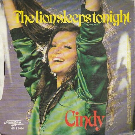 Cindy - The Lion Sleeps Tonight + You Run To Fast (Vinylsingle)