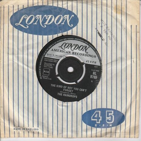 The Raindrops - The Kind Of Boy You Can't Forget + Even Though You Can't Dance (Vinylsingle)