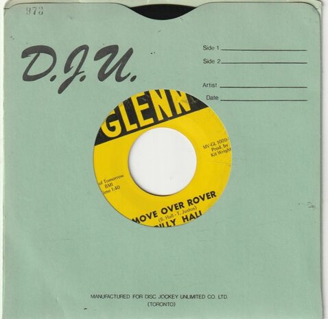 Billy Hall - Move Over Rover + Shootin' Pool (Vinylsingle)