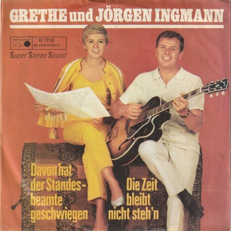 Grethe & Jorgen Ingmann - Davon Hat Der Standesbeamte Geschwiegen + Die Zeit Bleibt Nicht Steh'n (Vinylsingle)