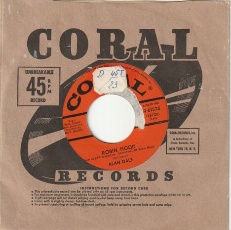 Alan Dale - Robin Hood + You Gotta Give (Vinylsingle)