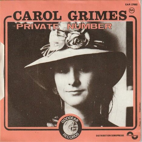 Carol Grimes - Number One (In My Heart) + Private Number (Vinylsingle)